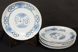 Imari 5 plates 1800