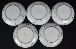 Imari 5 plates 1800