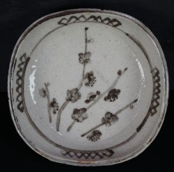 Japan Oribe plate kiln 1950