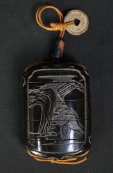 Inro antique lacquer 1800