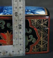 Iremono lacquer ceramic box 1950