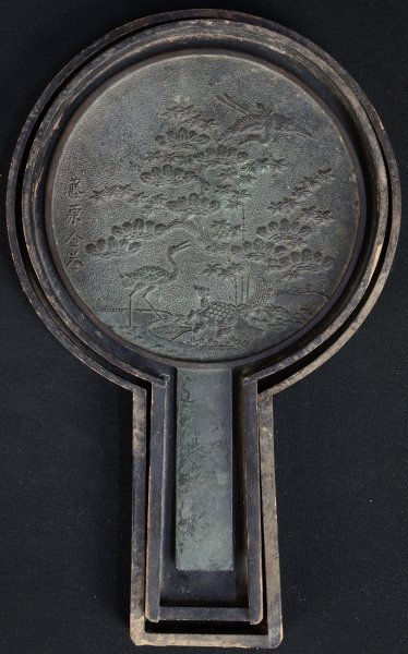 Japan antique mirror 1800