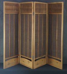 Japan bamboo wind screen 1900