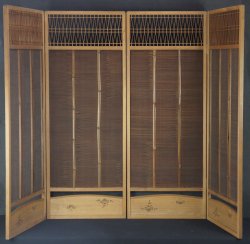 Japan bamboo wind screen 1900