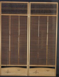 Japan bamboo wind screen 1900