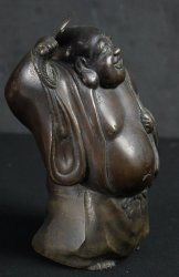 Japan bronze Hotei deity 1900