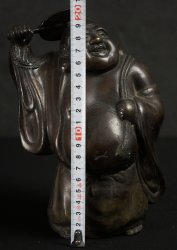 Japan bronze Hotei deity 1900