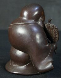 Japan bronze Koro Hotei 1900