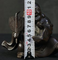 Japan bronze Koro Hotei 1900