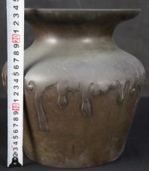 Japan bronze Tsubo vase 1880