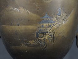 Japan bronze Usubata art 1880