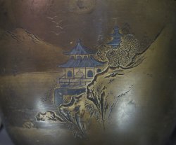 Japan bronze Usubata art 1880