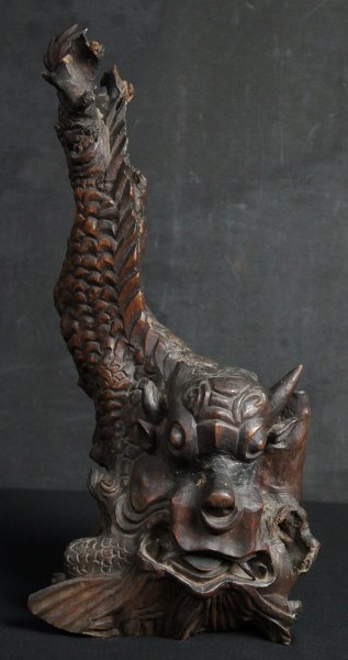 Japan demon sculpture 1900