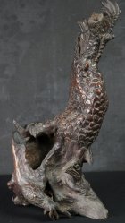 Japan demon sculpture 1900