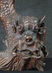 Japan demon sculpture 1900