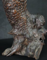 Japan demon sculpture 1900