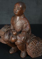 Japan rural wood carving 1900