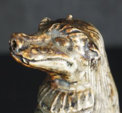 Japan wolf dog sculpture 1800