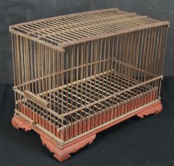 Japan wood bird cage 1880s