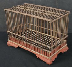 Japan wood bird cage 1880s