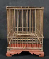 Japan wood bird cage 1880s