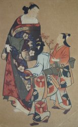 Japan wood print art 1900