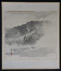 Japanese Miniature 1900 watercolor