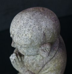 Jizo granite sculpture 1950s