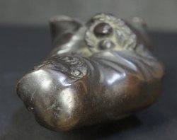 Jurojin bronze 1880 Meiji