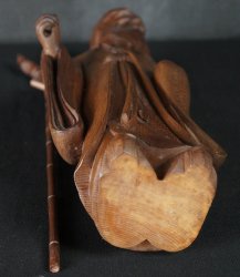 Jurojin fine wood carving 1900