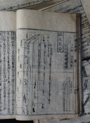 Katana woodblock E-hon book 1800