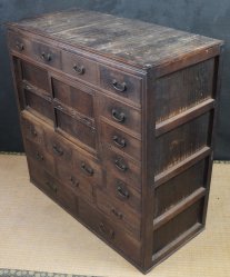 Keyaku Hikidashi-Tansu cabinet 1800