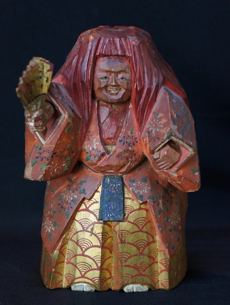 Noh wood carving 1890s