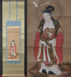 Kishibojin deity painting 1700