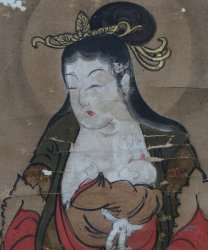 Kishibojin deity painting 1700