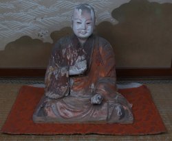 Kobo Daishi monk sculpture 1873