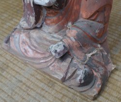 Kobo Daishi monk sculpture 1873