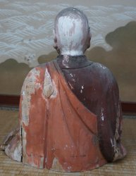 Kobo Daishi monk sculpture 1873