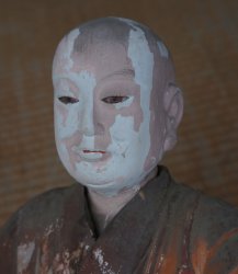 Kobo Daishi monk sculpture 1873