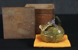Kogo incense holder Raku 1900