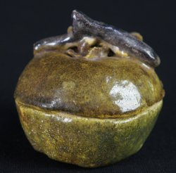 Kogo incense holder Raku 1900