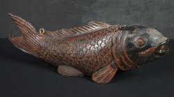 Koi carp Jizai 1950 wood