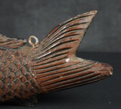 Koi carp Jizai 1950 wood