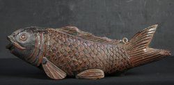 Koi carp Jizai 1950 wood