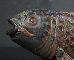 Koi carp Jizai 1950 wood