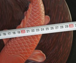 Koi carps wood carving 1970