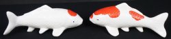 Koi pond carps 1950s