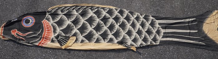 Koinobori kite 1950 Kuro