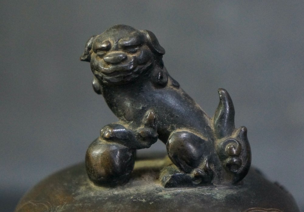 Antique Koro Japan Bronze Incense Burner Chenser Lost Wax Craft 1800s  Patina