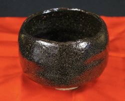Kuro-Chawan green tea bowl 1930